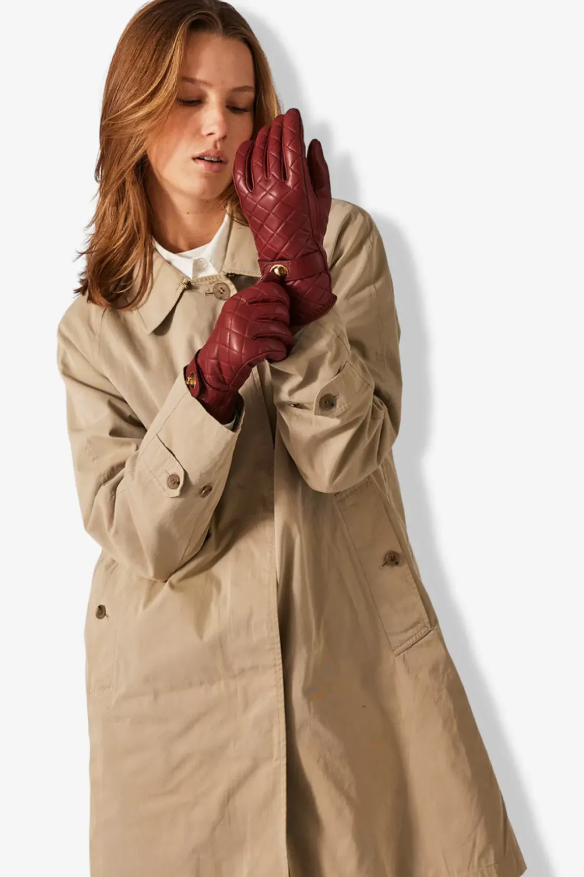 Adax Glove Sidse Burnt Red