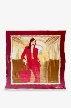 Adax Scarf Honey Bordeaux