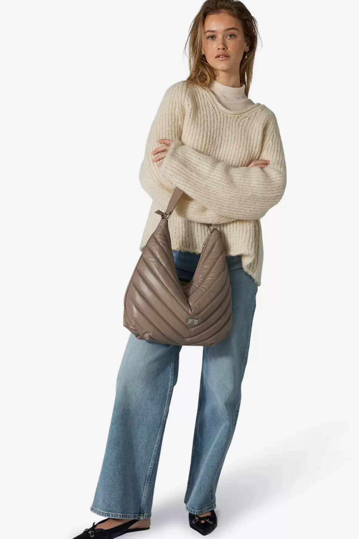 Amalfi Shoulder Bag Adea Taupe