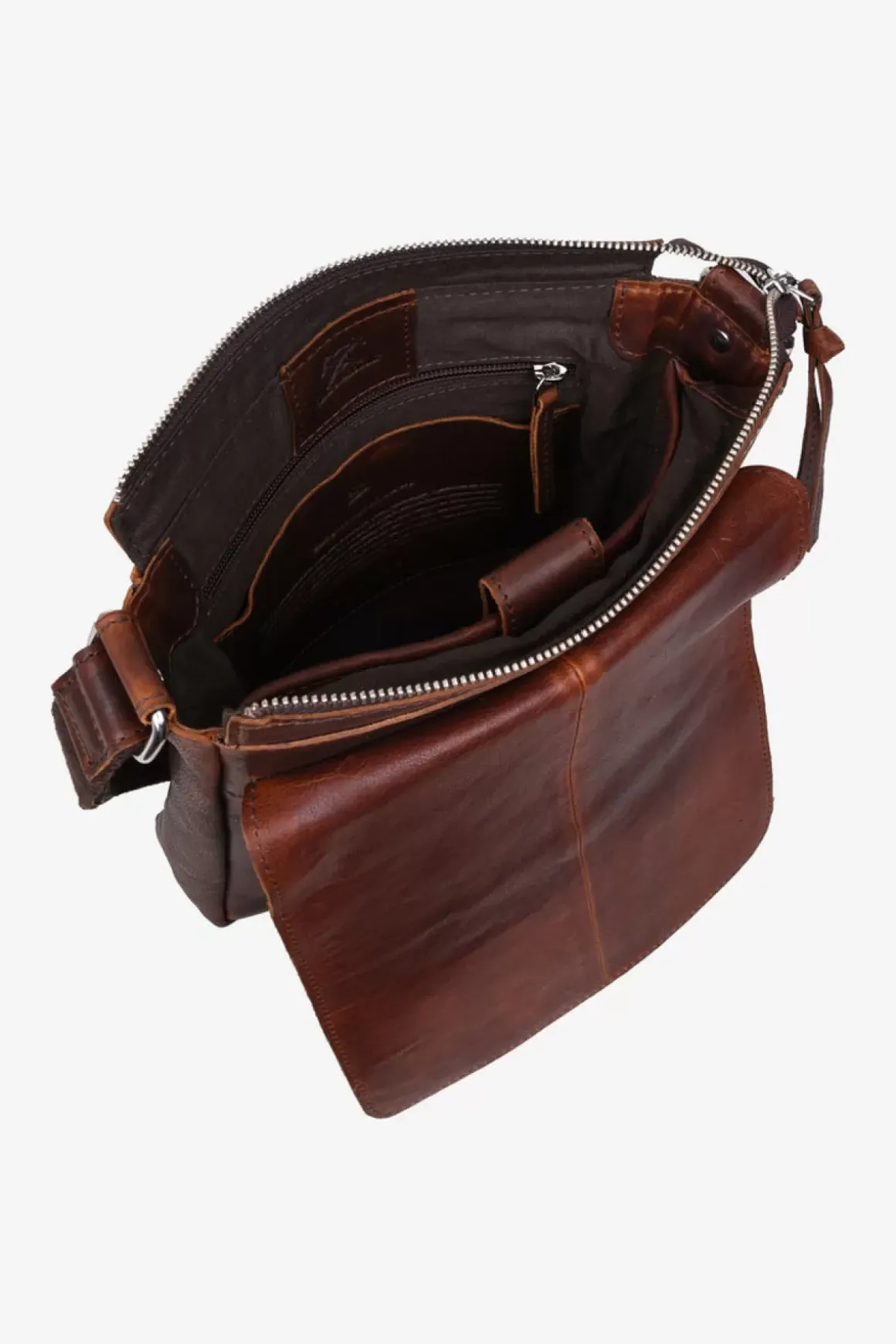Catania Crossbody Julian Dark Brown