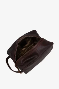 Catania Wash Bag Harry Dark Brown