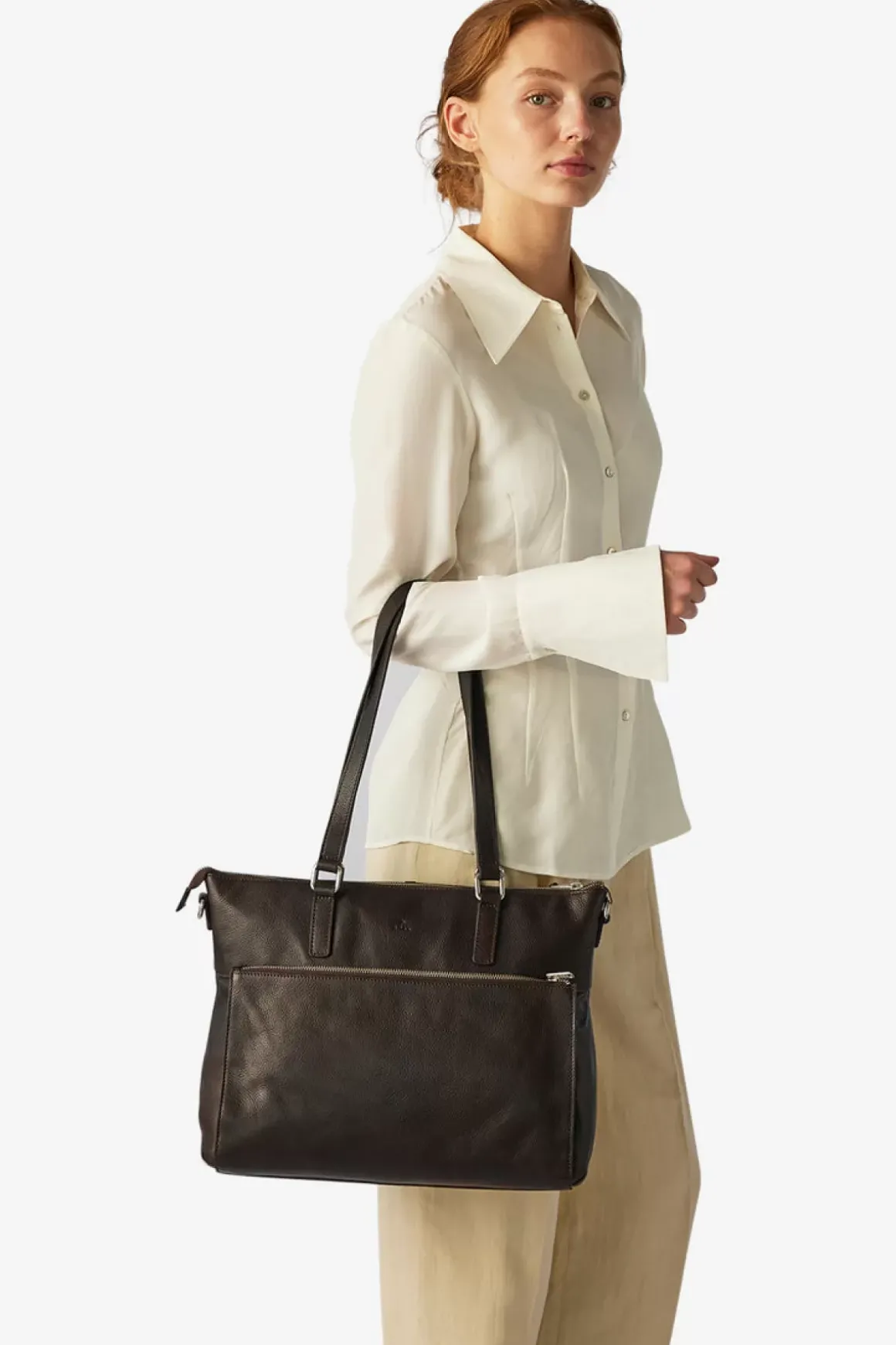 Napoli Working Bag Malia 14u00a8 Dark Brown