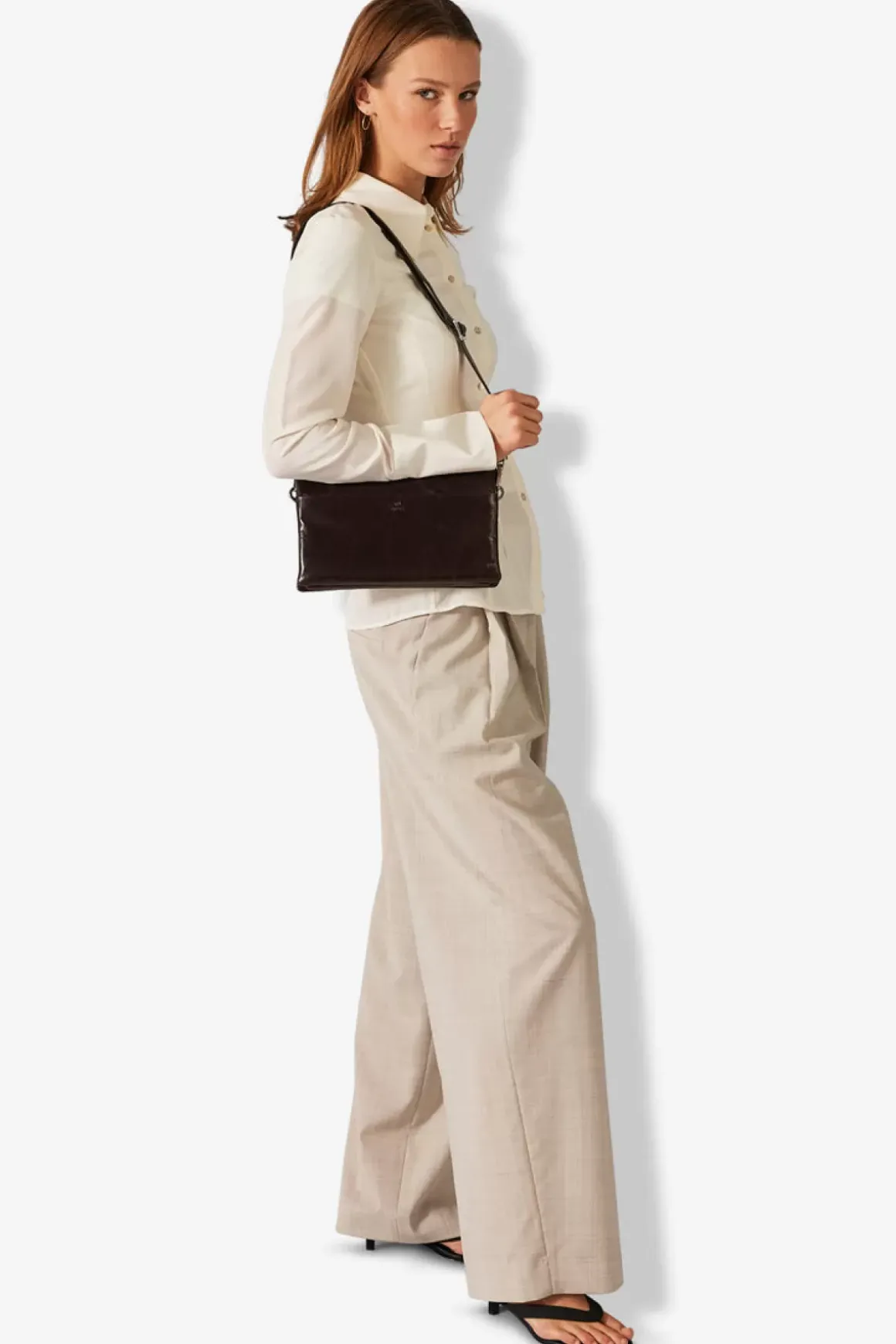 Salerno Combi Clutch Jasmina Dark Brown