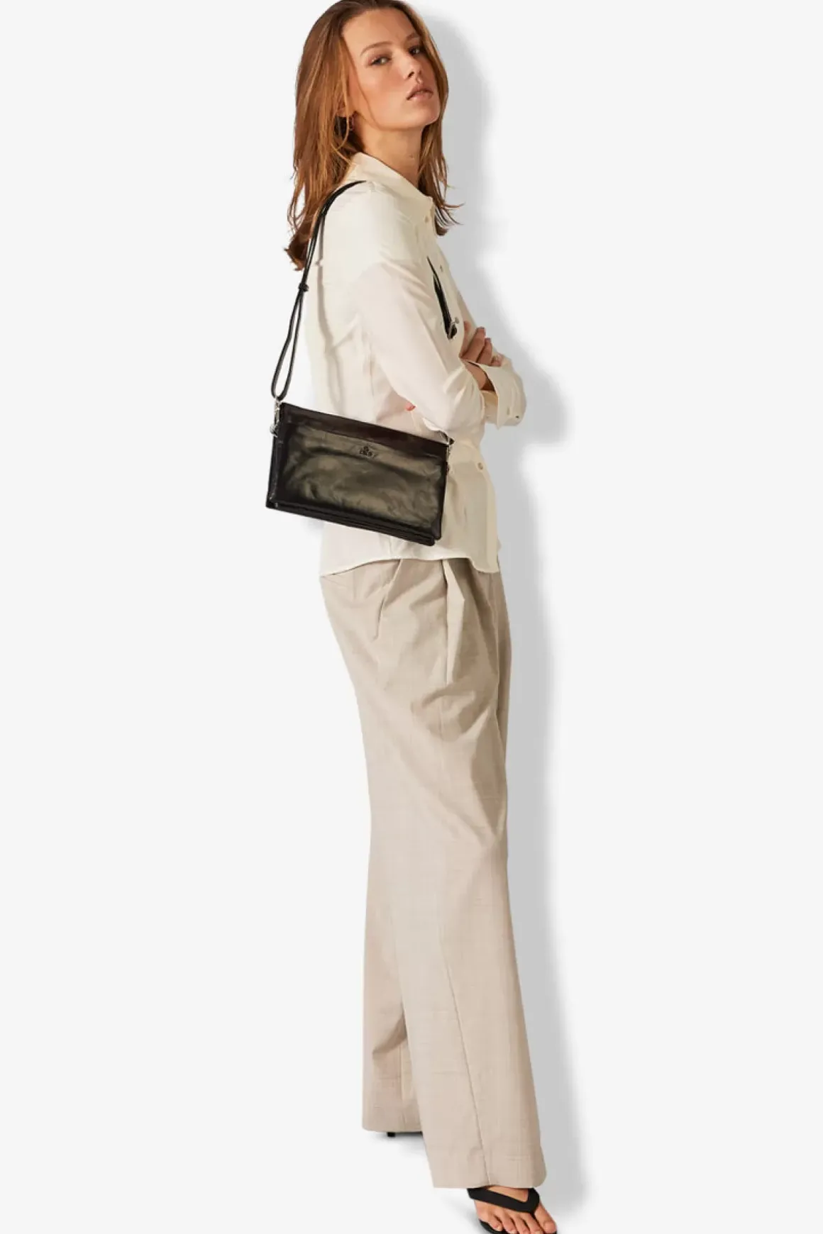 Salerno Combi Clutch Jasmina Dark Brown