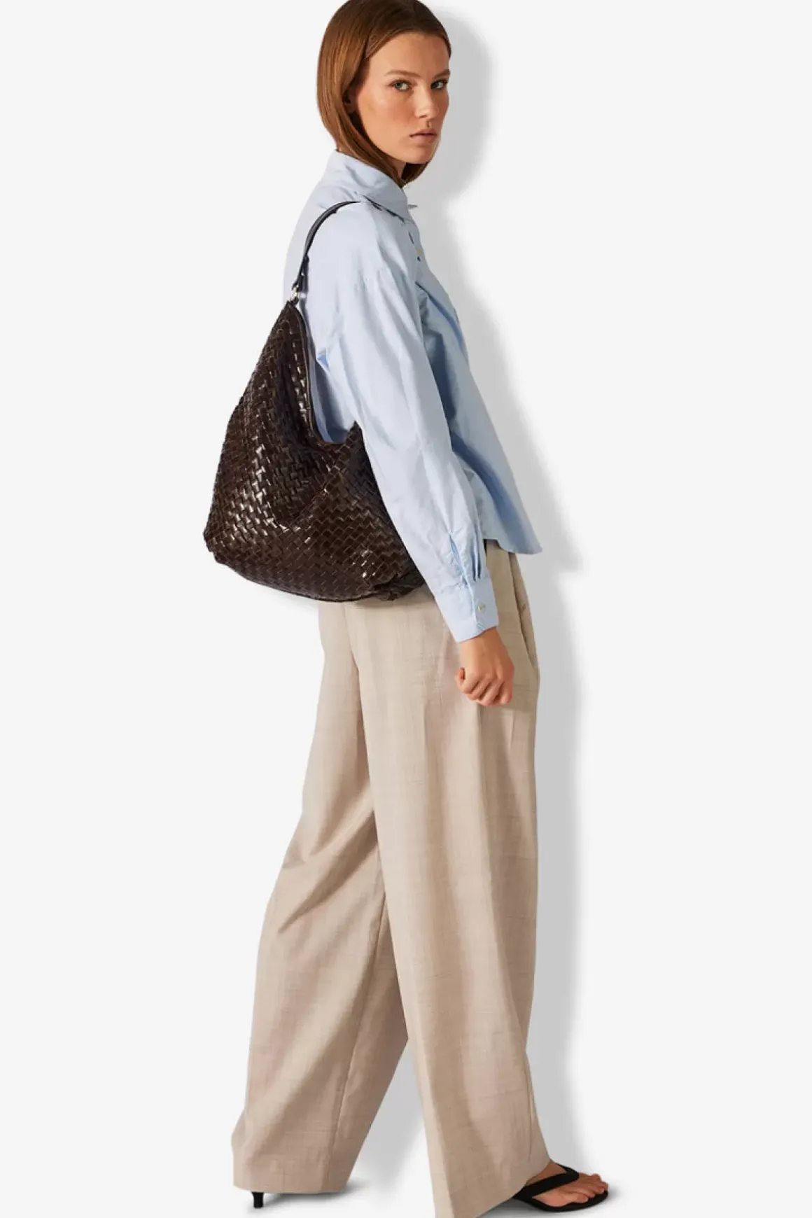 Salerno Shoulder Bag Mindy Dark Brown