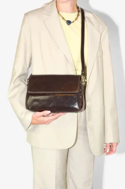 Salerno Shoulder Bag Signe Dark Brown