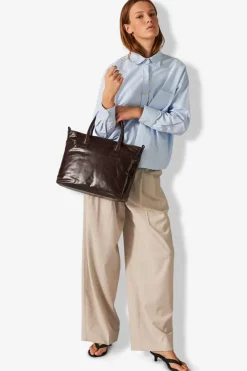Salerno Shoulder Bag Vilde Dark Brown